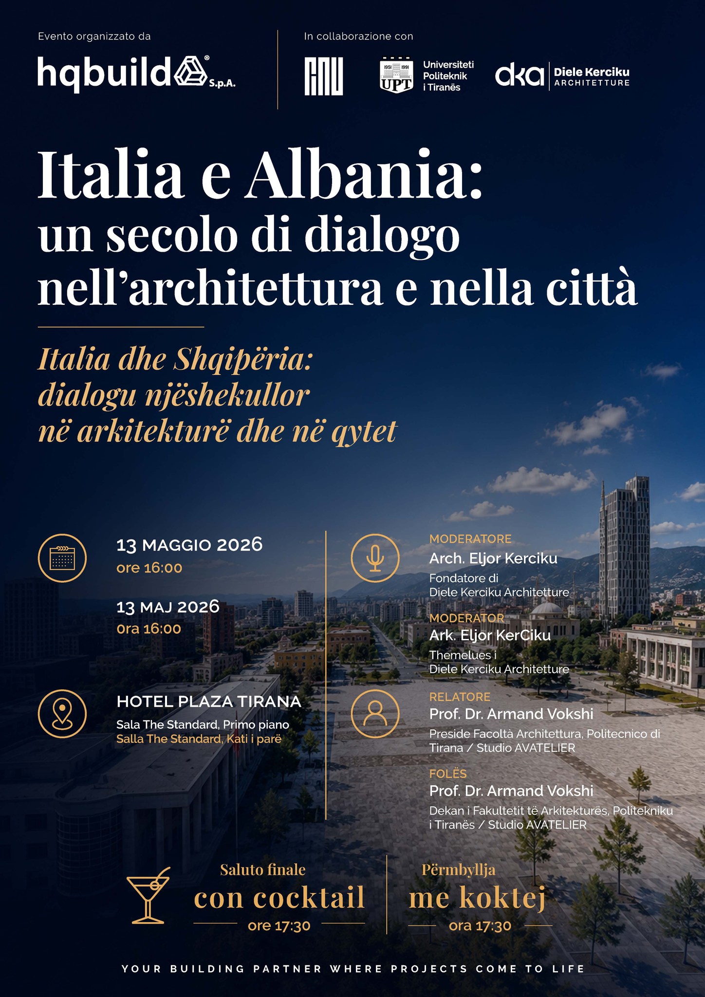 ''Italia dhe Shqipëria: Dialogu njëshekullor në arkitekturë dhe në qytet''