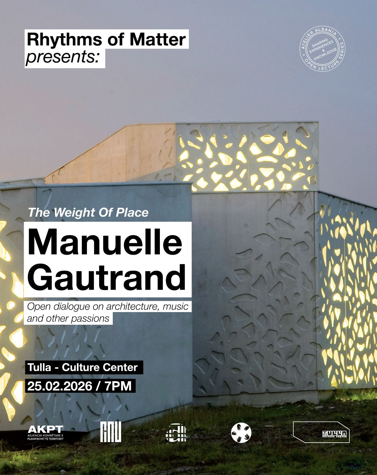 Rhythms of Matter - Seventh Encounter, Guest: Manuelle Gautrand