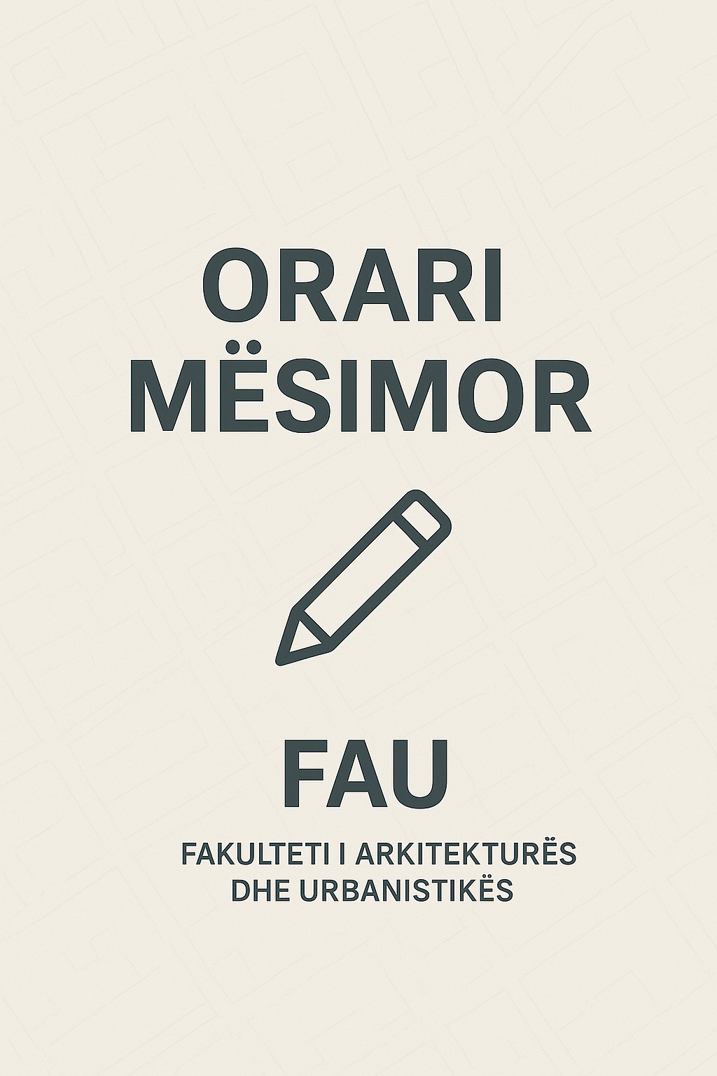 Orari mësimor, semestri I, java I