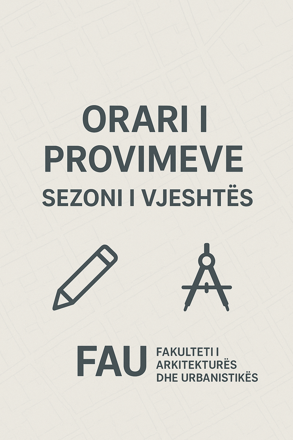 Orari i provimeve, sezoni i vjeshtës, viti akademik 2024-2025