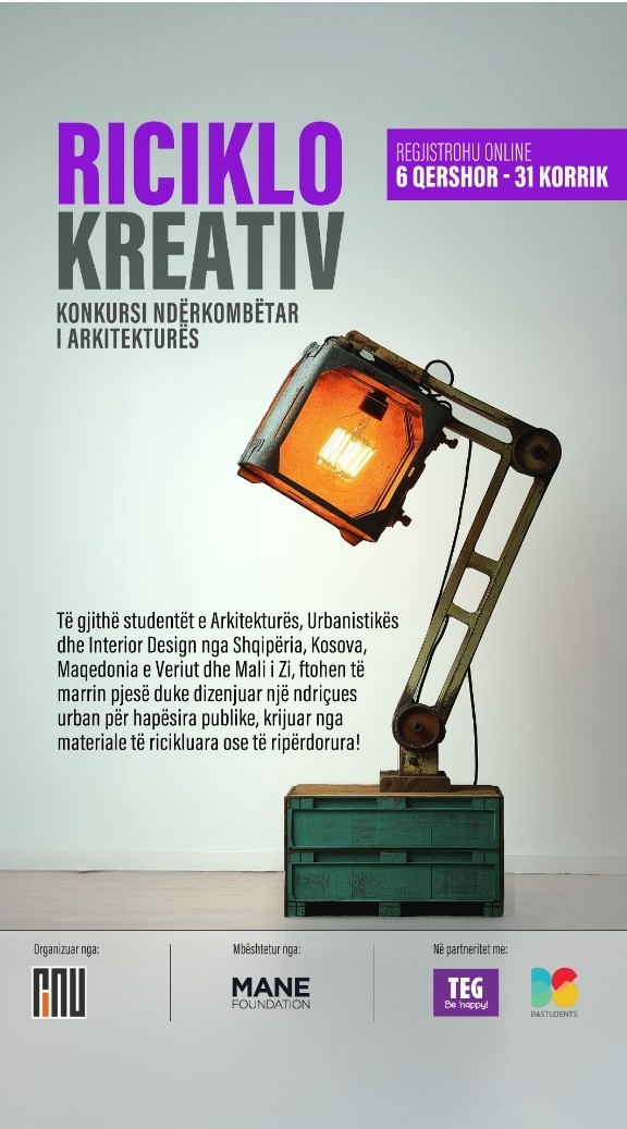 Konkursi ndërkombëtar i Arkitekturës ''Riciklo - Kreativ 2025''